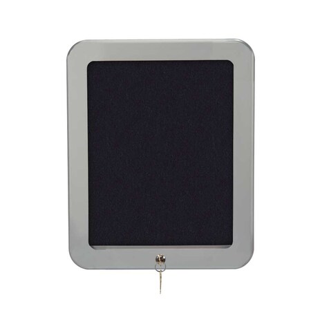 United Visual Products Outdoor Enclosed Combo Board, 72"x36", Satin Frame/Blue & Blue Spruce UVCB7236OD-BLUE-BLSPRU